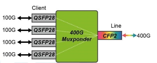 Мукспондер в DWDM системе